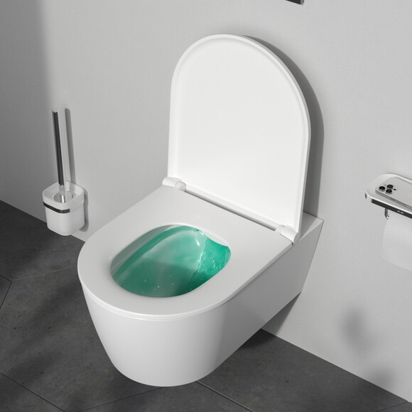 Безободковый подвесной унитаз Am.Pm Func FlashClean C8F1701SC (с сиденьем), фото 4