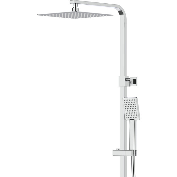 Термостатична душова система Corsan Ango Chrome CMN02TCHW (з виливом), Колір виробника: хром, фото , изображение 3