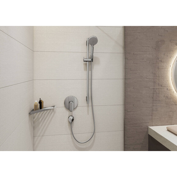Внешняя часть смесителя скрытого монтажа для душа Hansgrohe Vernis Blend Chrome 71667000, Цвет производителя: хром, фото 2