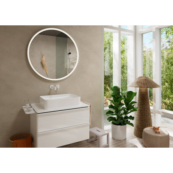 Внешняя часть смесителя скрытого монтажа для умывальника Hansgrohe Tecturis S White Matt 73351700 (белая матовая, с донным клапаном), Цвет производителя: белый матовый, фото 2