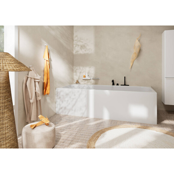 Внешняя часть смесителя на борт ванны Hansgrohe Tecturis S Black Matt 73447670 (черная матовая, на три отверстия), Цвет производителя: черный матовый, фото 2