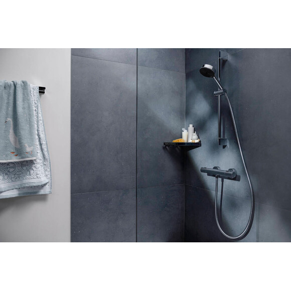Змішувач для душу з термостатом Hansgrohe Ecostat Fine Chrome 13324000, Колір виробника: хром, фото , изображение 7