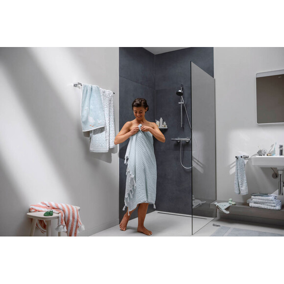 Змішувач для душу з термостатом Hansgrohe Ecostat Fine Chrome 13324000, Колір виробника: хром, фото , изображение 10
