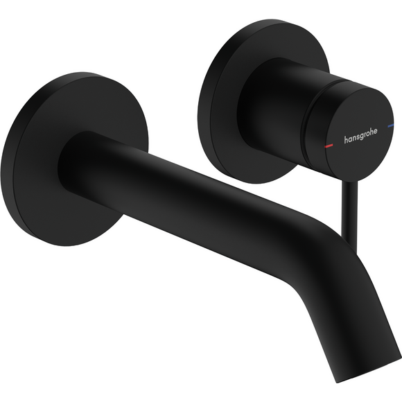 Зовнішня частина змішувача прихованого монтажу Hansgrohe Tecturis S Black Matt 73350670 (чорна матова, з донним клапаном), Колір виробника: чорний матовий, фото 