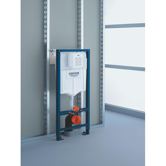 Інсталяція для унітазу 5 в 1 Grohe Rapid Sl Fresh 39449000 (з клавішею змиву, прокладкою та кріпленням до стіни), фото , изображение 16