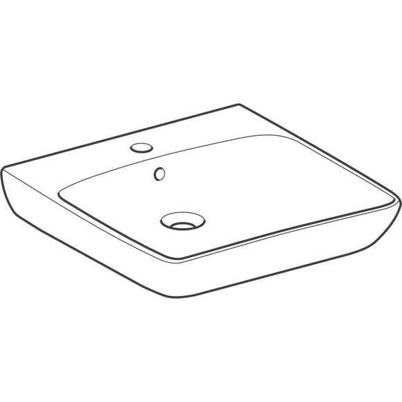 Умивальник Geberit Selnova Comfort 501.461.00.7 (55x55 см), Доступні розміри: 55 x 55, фото , изображение 2