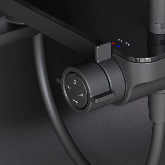 Душева система Am.Pm Like F0780722 (чорна матова, з виливом та поличкою), Колір виробника: чорний матовий, фото , изображение 5