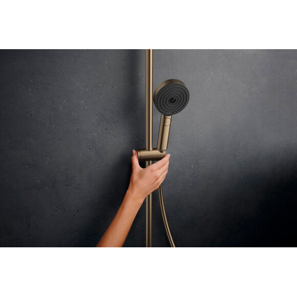 Душова система з термостатом Hansgrohe Pulsify S Puro Brushed Bronze 24237140 (брашована бронза), Колір виробника: брашована бронза, фото , изображение 5