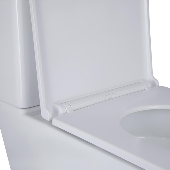 Безобідковий унітаз-компакт Qtap Cardinal Ultra Quiet QT04222168AUQ3W (воронкоподібний, з сидінням), фото , изображение 6