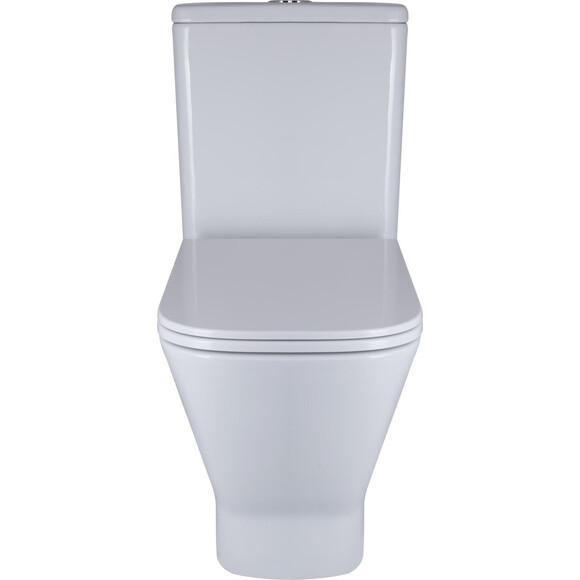 Безобідковий унітаз-компакт Qtap Cardinal Ultra Quiet QT04222168AUQ3W (воронкоподібний, з сидінням), фото , изображение 4
