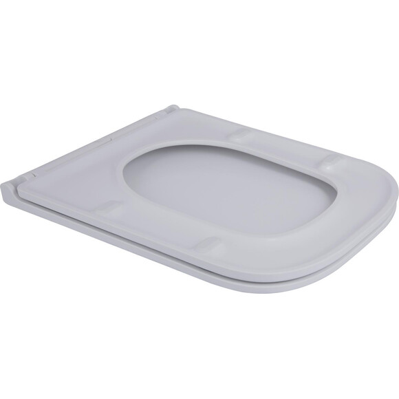 Безобідковий унітаз-компакт Qtap Cardinal Ultra Quiet QT04222168AUQ3W (воронкоподібний, з сидінням), фото , изображение 12
