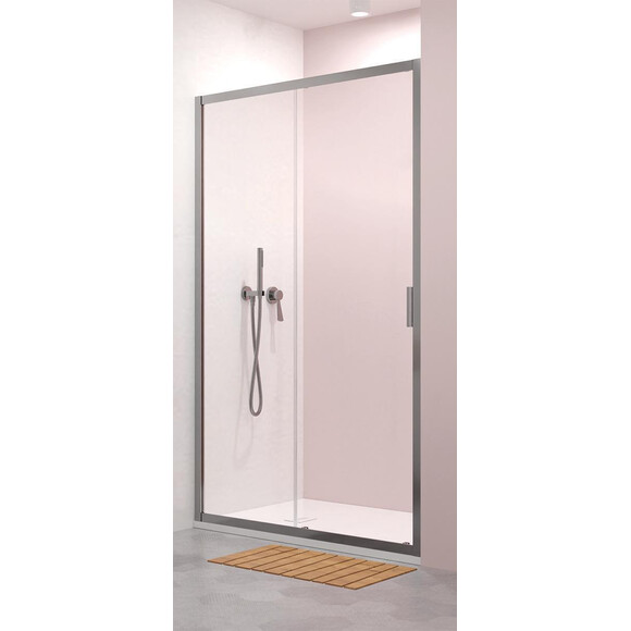 Душові двері Radaway Alienta DWJ Chrome 10260120-01-01 (120 см, прозоре скло, профіль хром), Доступні розміри: 120, Колір виробника: хром, фото 