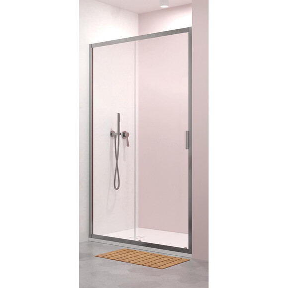 Душові двері Radaway Alienta DWJ Chrome 10260140-01-01 (140 см, прозоре скло, профіль хром), Доступні розміри: 140, Колір виробника: хром, фото 