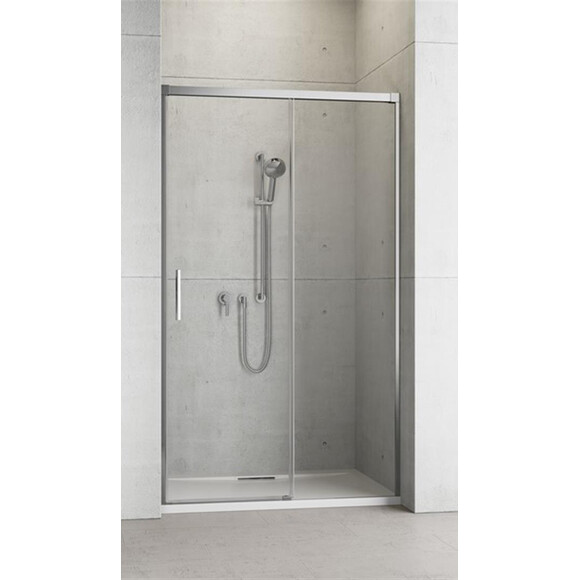 Душевая дверь Radaway Idea DWJ Chrome 387016-01-01R (120 см, правосторонняя, стекло прозрачное, профиль хром), Доступные размеры: 120, Цвет производителя: хром, Расположение проема (входа): слева, фото 