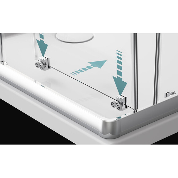 Душова кабіна Radaway Premium Plus A 1900 30403-01-01N (90x90 см, скло прозоре, профіль хром), Доступні розміри: 90 x 90, Колір виробника: прозоре скло, фото , изображение 6