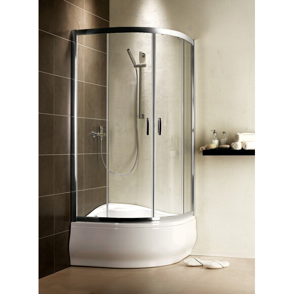 Душова кабіна Radaway Premium Plus E 1700 30481-01-02N (100x80 см, скло матове, профіль хром), Доступні розміри: 100 x 80, Колір виробника: матове скло, фото 