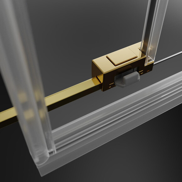 Душові двері Radaway Idea DWJ Gold 387017-09-01L (130 см, лівостороння, скло прозоре, профіль золотий), Доступні розміри: 130, Колір виробника: золото, Расположение проема (входа): справа, фото , изображение 8