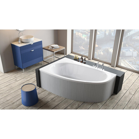 Акриловая ванна Radaway Naxia WA1-33-170x110LS (170x110 см, левосторонняя, с ножками и сифоном), Доступные размеры: 170 x 110 L, фото 2