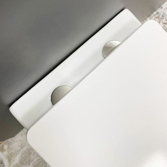 Безободковый подвесной унитаз VBI Vulcano Terazzo VBI-020409 (тераззо, с сиденьем), Цвет производителя: тераззо, фото 6