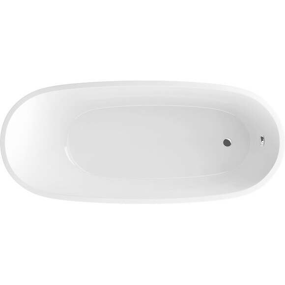 Акриловая ванна Radaway Nikia WA1-41-175X078U-B (175x78 см, отдельностоящая, с ножками и сифоном), фото 3