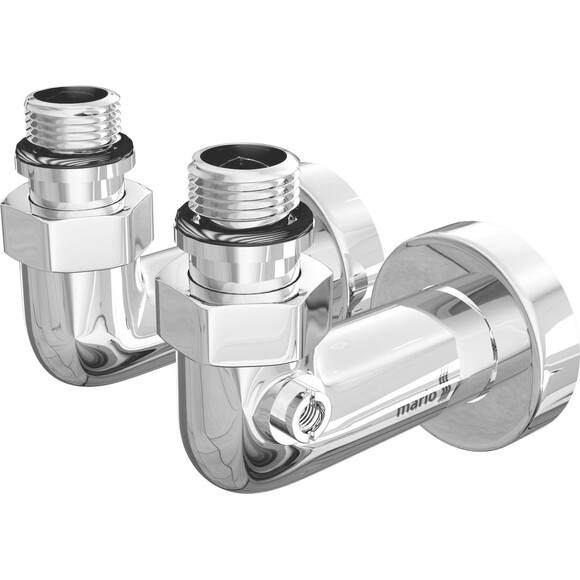Кран кутовий для рушникосушарки Mario 4.0.0400.55.P (4820111354337, 1/2"x1/2"), фото 