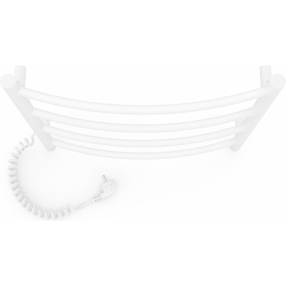 Электрический полотенцесушитель Laris Зебра Классик ЧК4 S3 73207858 (500x500, белый глянцевый, левый, сенсорный, с программатором), Доступные размеры: 500 x 500, Подключение полотенцесушителя: левое, фото 5