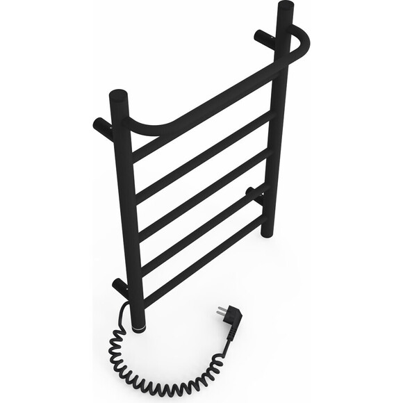 Электрический полотенцесушитель Laris Зебра Прайм ЧК6 S3 73207868 (400x600, черный матовый, левый, с программатором), Доступные размеры: 400 x 600, Цвет производителя: черный матовый, Подключение полотенцесушителя: левое, фото 4