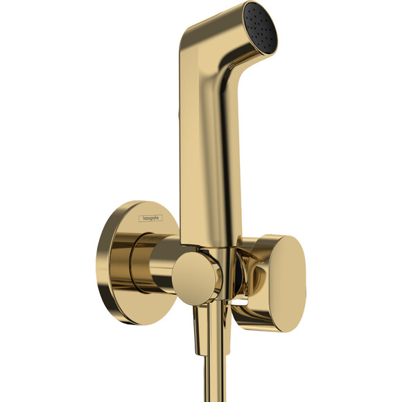 Гігієнічний душ із вентилем Hansgrohe Bidette 1jet S Polished Gold 29232990 (поліроване золото, зовнішня частина), Колір виробника: золото, фото 