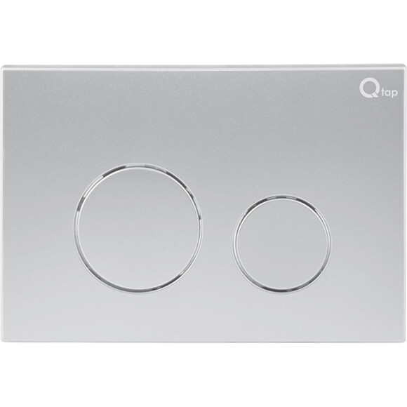 Комплект унитаз с инсталляцией 4 в 1 Qtap QT2533076EUQMB46170: подвесной унитаз с сиденьем Gemini QT2533076EUQMB + инсталляция Nest ST QT0133M425 + клавиша смыва Nest QT0111M11111SAT + звукоизоляционная прокладка, Цвет производителя: сатин (хром матовый), фото 21