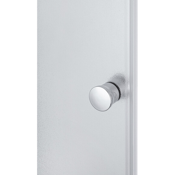 Душевой бокс Kroner KRP Enzo EnzoWDCTF9090 (WD.C.T.F. 90x90 см, стекло матовое, профиль сатин, с поддоном), Цвет производителя: матовое рифленое стекло, фото 5