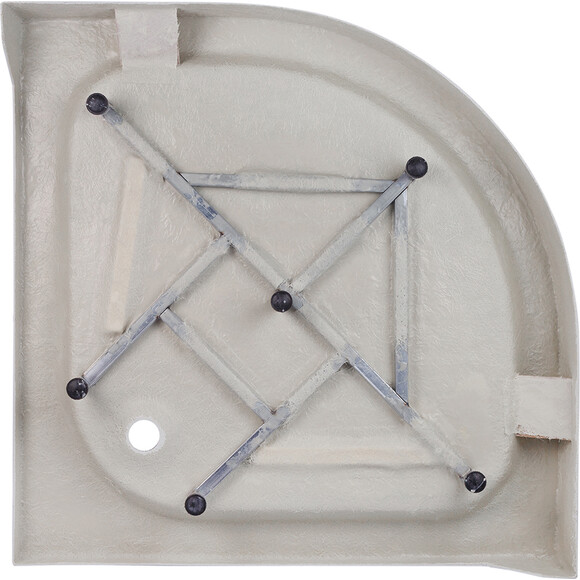 Душевой бокс Kroner KRP Enzo EnzoWDCFF9090 (WD.C.F.F. 90x90 см, стекло матовое, профиль сатин, с поддоном), Цвет производителя: матовое рифленое стекло, фото 4