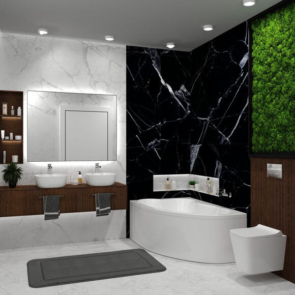 Акриловая ванна Koller Pool Nadine New NADINENEW150X100L (150x100 см, левосторонняя), Доступные размеры: 150 x 100 L, фото 4