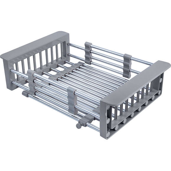 Кухонная мойка Kroner KRP Gebürstet 5050HM (Geburstet-5050HM, 50x50 см, 3.0/1.0 мм, с коландером и сифоном), Доступные размеры: 50 x 50, фото 12