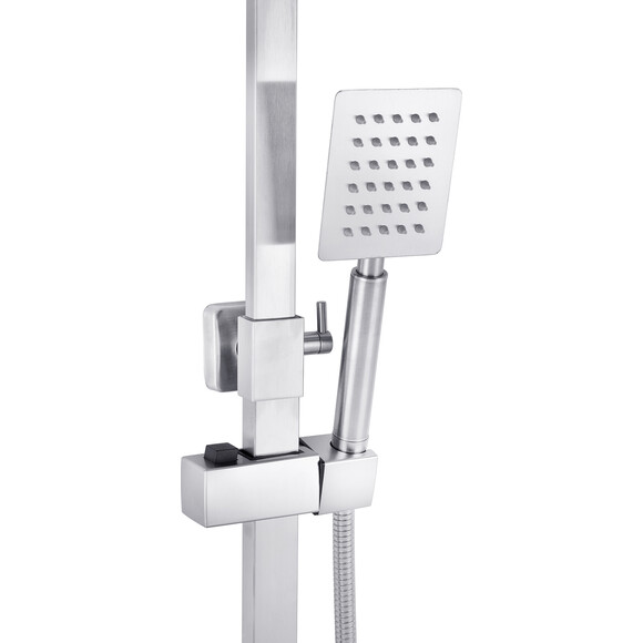 Душова система Kroner KRP Edelstahl Kubus ESG063 (Kubus-ESG063, нержавіюча сталь), Колір виробника: нержавіюча сталь, фото , изображение 6