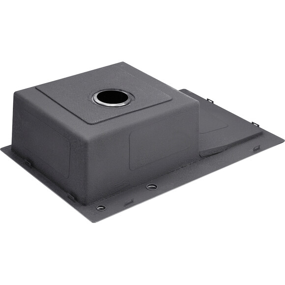 Кухонная мойка Kroner KRP Schwarze 7849LHM PVD (Schwarze-7849LHM, 78x49 см, 3.0/1.0 мм, с коландером и сифоном), Доступные размеры: 78 x 49 L, фото 5
