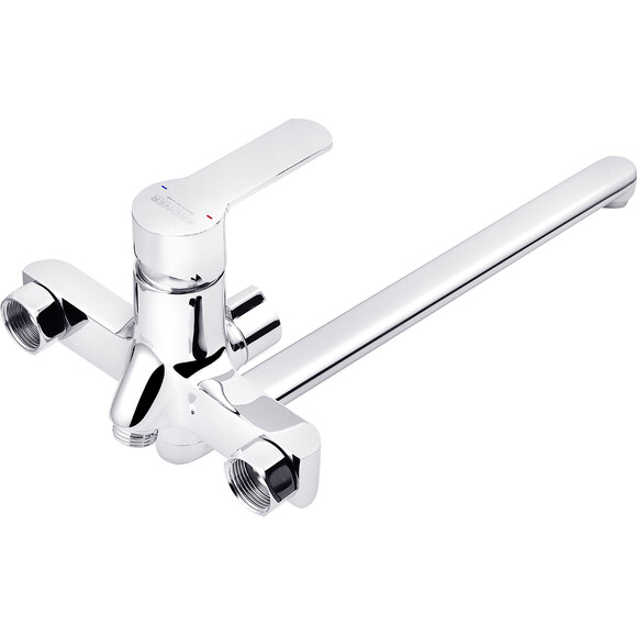 Змішувач для ванни Kroner KRP Bremen C070 (з лійкою та шлангом), фото , изображение 4