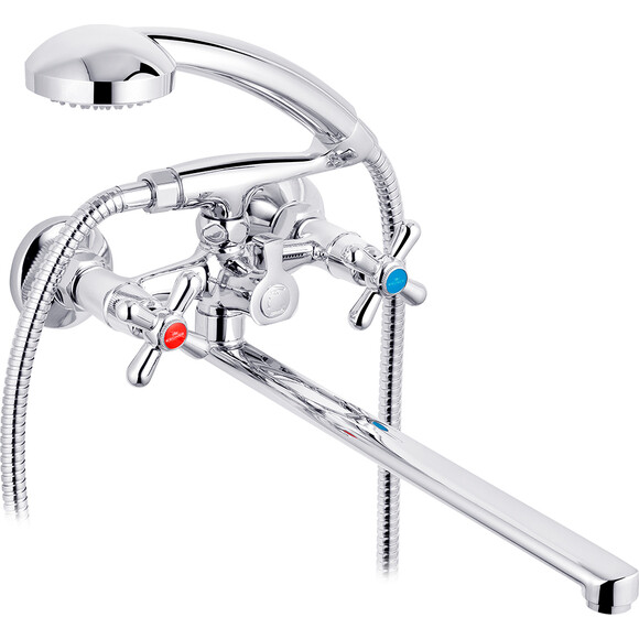 Смеситель для ванны Kroner KRP Royce C070 (с лейкой и шлангом), фото 