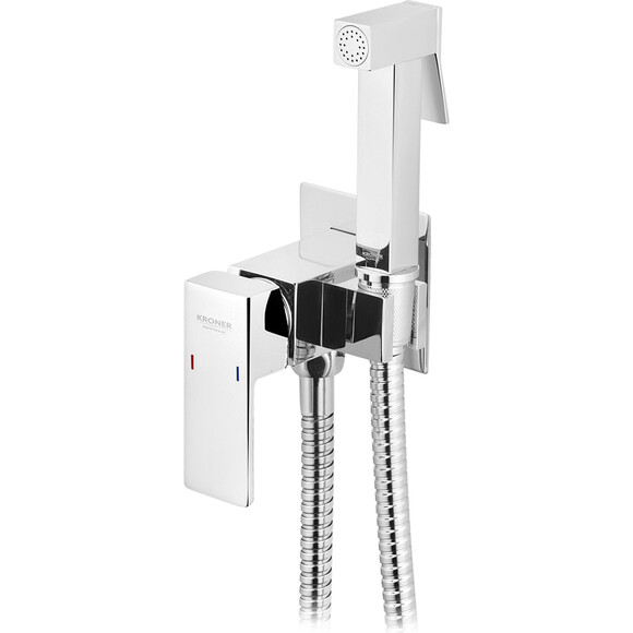 Гигиенический душ со смесителем Kroner KRP Bidet C083 (KRPBidet-C083, скрытого монтажа), фото 2