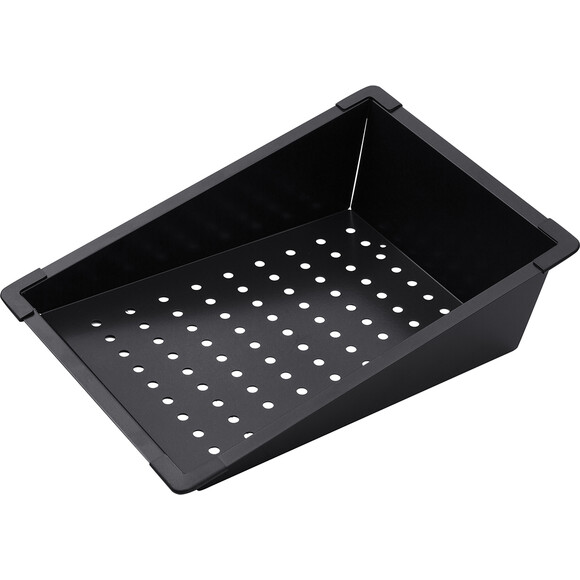 Кухонна мийка із змішувачем Kroner KRP Schwarze SET7546HM PVD (Schwarze-SET7546HMPVD, 75x46 см, 3.0/0.7 мм, з дошкою, колландером, дозатором та сифоном), фото , изображение 12