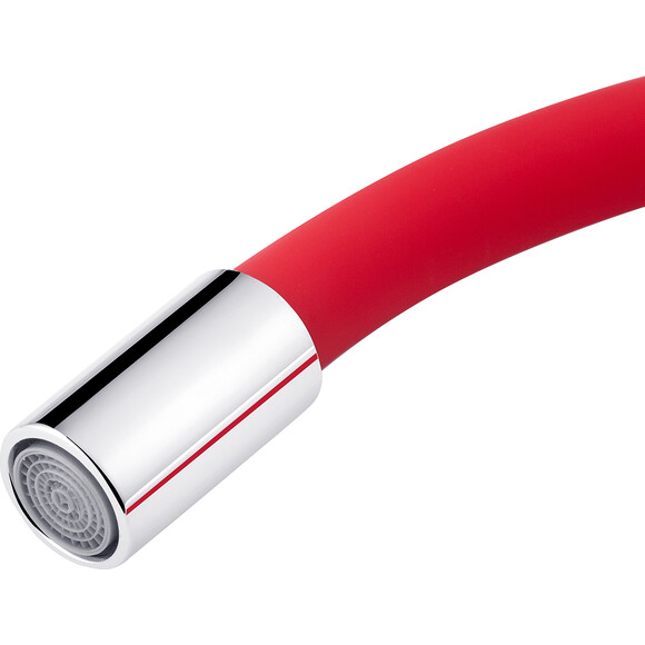 Смеситель для кухни Kroner KRM Odra C032RED (хром/красный), Цвет производителя: хром, красный, фото 5