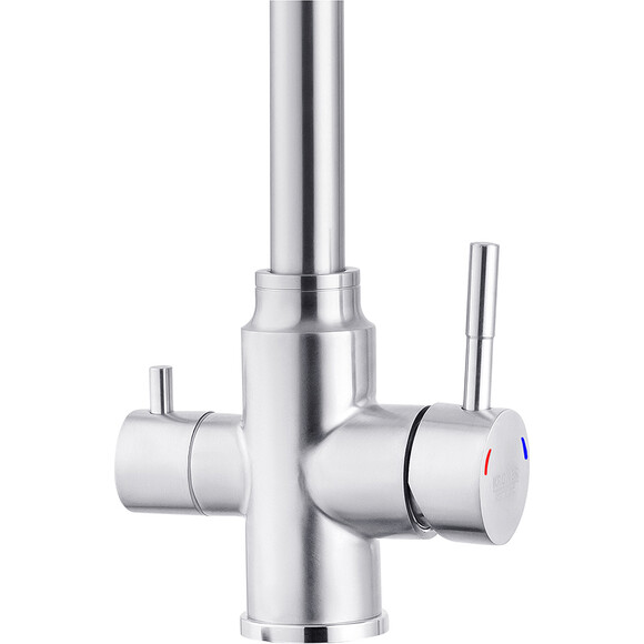 Змішувач для кухні Kroner KRP Edelstahl Klassisch ESG038 (нержавіюча сталь, з підключенням питної води), фото , изображение 5