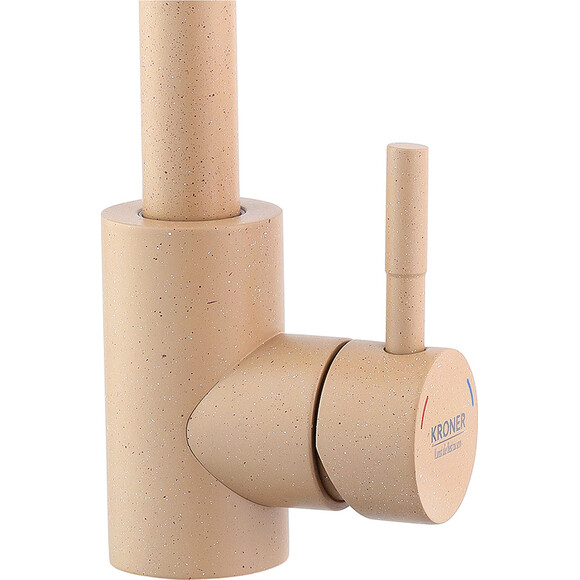 Смеситель для кухни Kroner KRP Edelstahl Klassisch COL035 (бежевый), Цвет производителя: бежевый матовый, фото 4