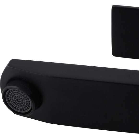 Смеситель для умывальника Kroner KRP Edelstahl Kubus SCH010 (черный матовый), Цвет производителя: черный матовый, фото 6