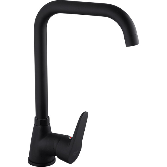Смеситель для кухни Kroner KRM Elbe SCH030 (черный матовый), Цвет производителя: черный матовый, фото 3