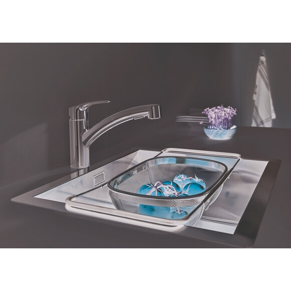Смеситель для кухни Grohe Eurosmart New Chrome 30305001 (с выдвижной лейкой), фото 8