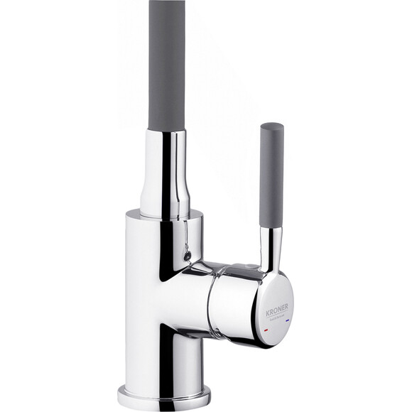 Смеситель для кухни Kroner KRM Küche C132GRA (хром/серый), Цвет производителя: хром, серый, фото 4