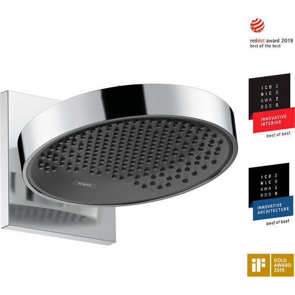 Верхний душ Hansgrohe Rainfinity 250 Chrome 26226000 (хром, 1 режим струи, с кронштейном), Цвет производителя: хром, фото 3