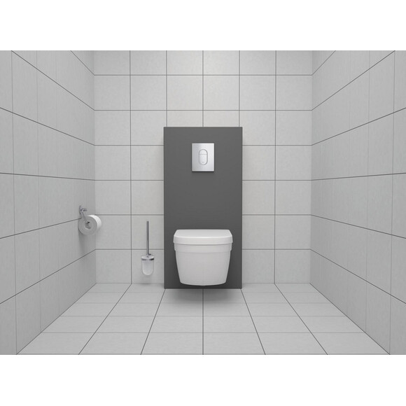 Комплект унітаз з інсталяцією 4 в 1 Grohe 36501000: підвісний унітаз з сидінням Euro Ceramic 39328000 + інсталяція Rapid SL 38528001 + клавіша змиву Arena Cosmopolitan 38844000 + звукоізоляційна прокладка, фото , изображение 4