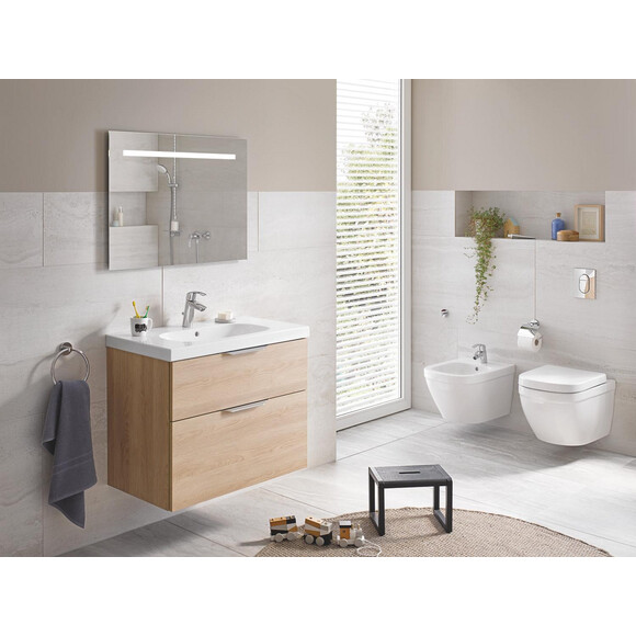 Комплект унітаз з інсталяцією 4 в 1 Grohe 36501000: підвісний унітаз з сидінням Euro Ceramic 39328000 + інсталяція Rapid SL 38528001 + клавіша змиву Arena Cosmopolitan 38844000 + звукоізоляційна прокладка, фото , изображение 6
