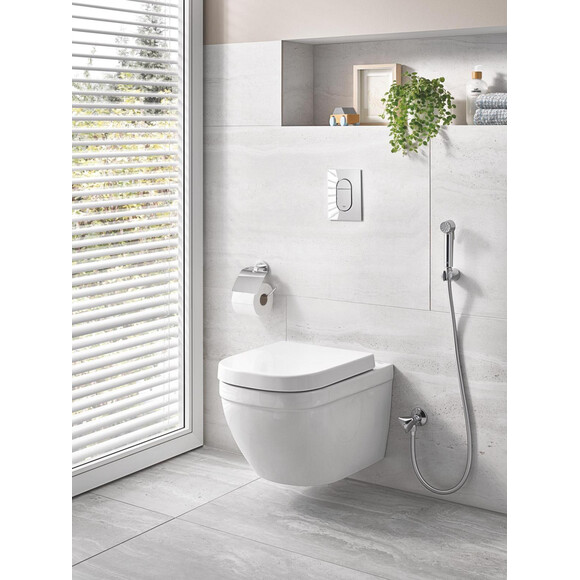 Комплект унітаз з інсталяцією 4 в 1 Grohe 36501000: підвісний унітаз з сидінням Euro Ceramic 39328000 + інсталяція Rapid SL 38528001 + клавіша змиву Arena Cosmopolitan 38844000 + звукоізоляційна прокладка, фото , изображение 7